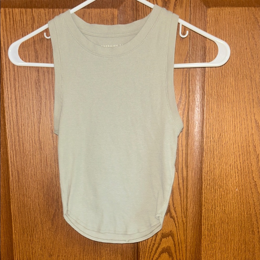 American Eagle Outfitters Light Green Tank Top